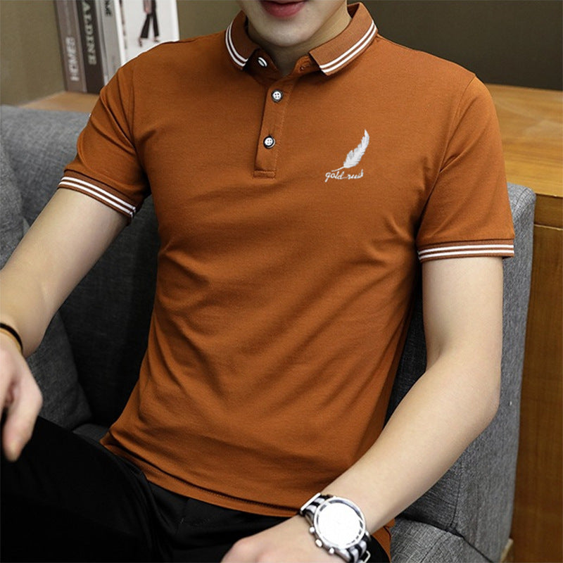 Polo Shirt Casual Short-Sleeved Youth Fashion Half-Sleeved Shirt