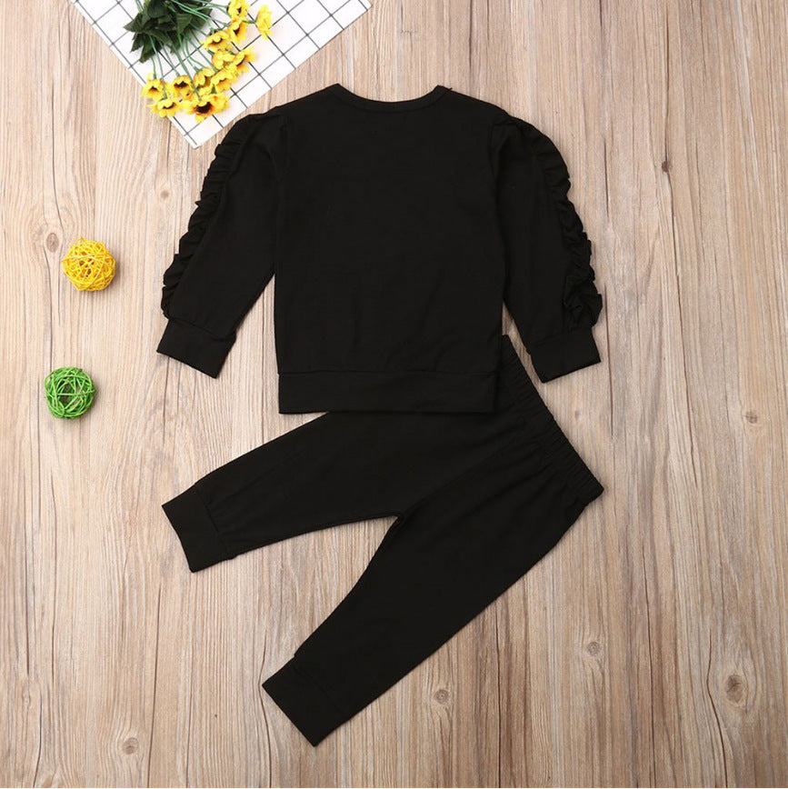 Newborn Baby Unisex Clothing Set Long Sleeve Sweatshirt Tops Pants Infant Kids 2Pcs Outfits Clothes Set Fall Clothes