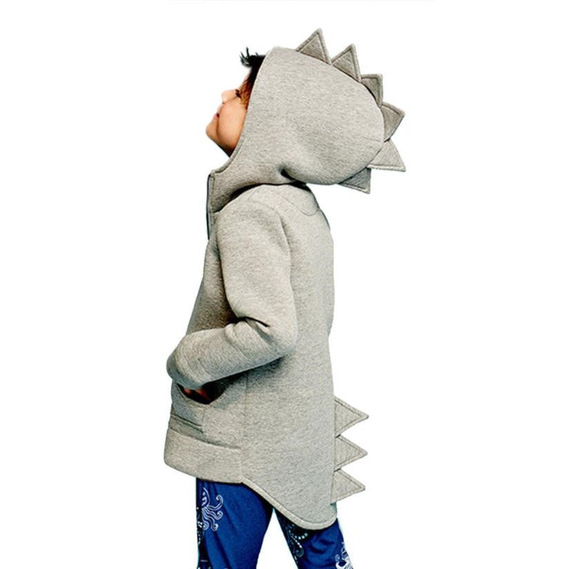 Toddler Boy Jacket Dinosaur Hooded Coat