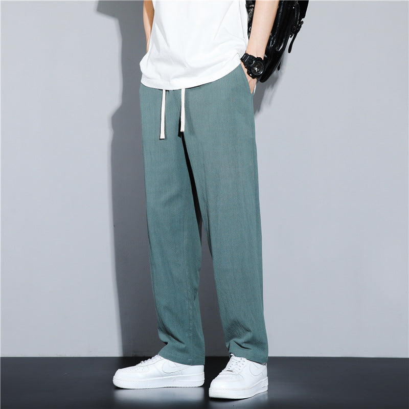 Boys Fashion Linen Casual Pants
