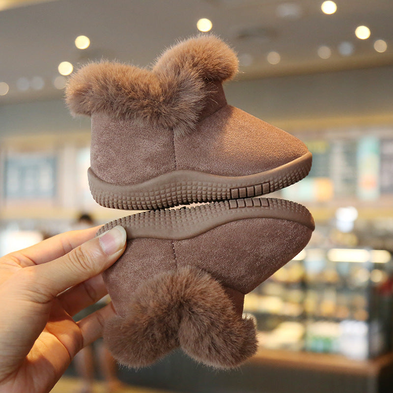 Baby & Toddlers Velvet Padded Snow Boots