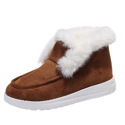 Snow Boots Warm Winter Plush Fur Ankle Boots