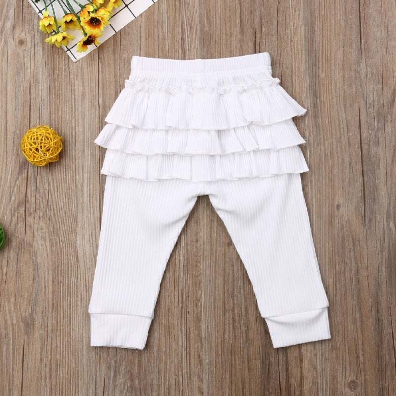 Baby Girls' Lace Pants Outer Leggings
