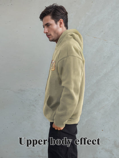 Girls & Boys Fashionable Solid Color Long Sleeved Printed Hoodie