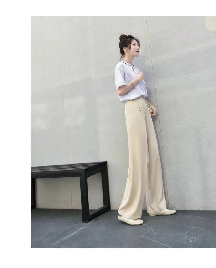 Youth Girls Chiffon Straight-Leg Pants