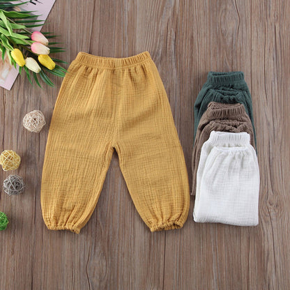Children's cotton mosquito pants harem pants