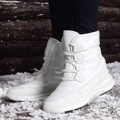 Girls Velvet Long Tube Snow Boots