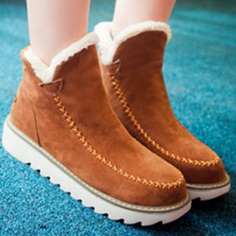 Girls Snow Warm Velvet Martin Short Boots