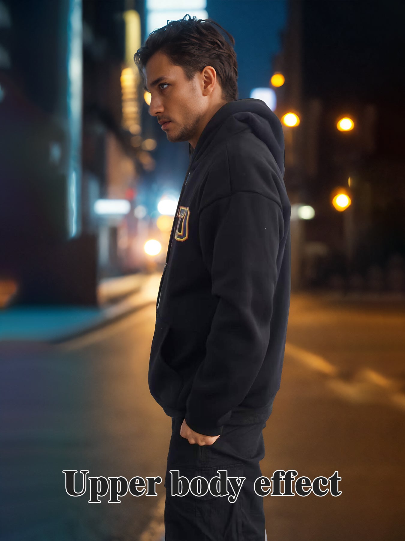 Girls & Boys Fashionable Solid Color Long Sleeved Printed Hoodie