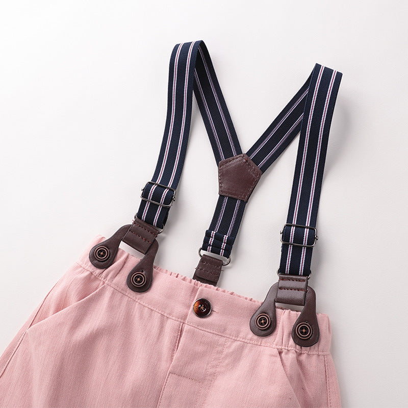 Baby Boy Suspender Suit