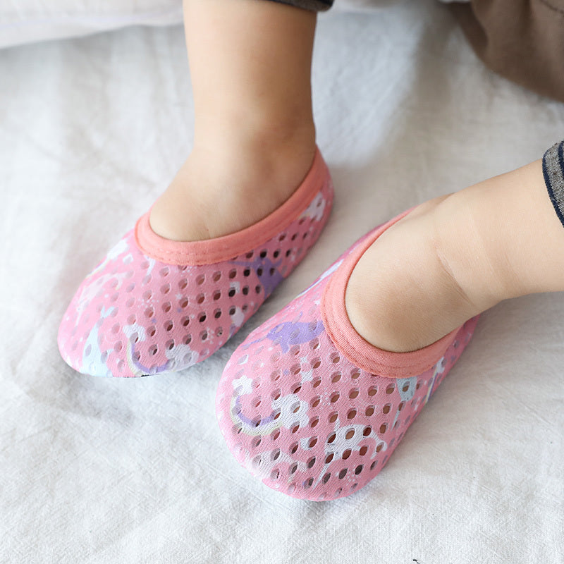 New Baby First Step Shoes Baby Spring Summer Mesh Baby Shoes