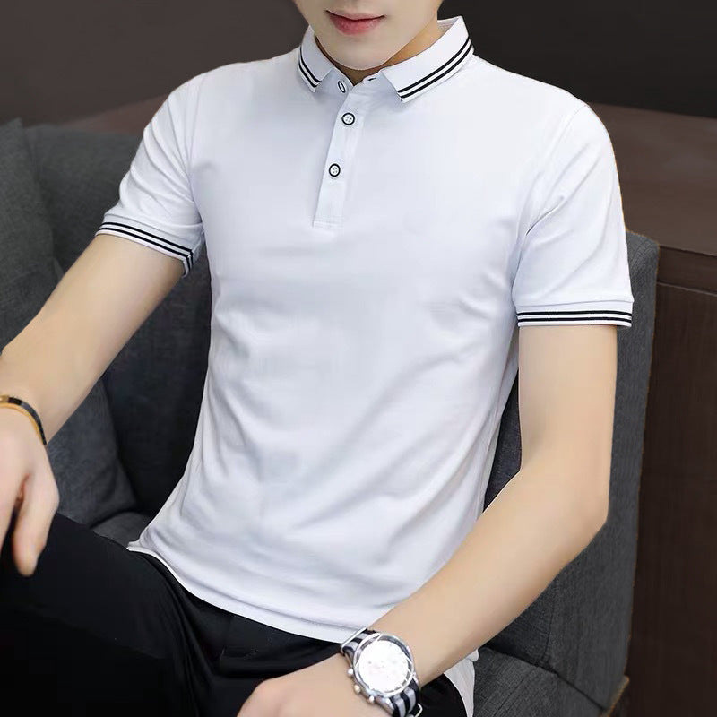 Polo Shirt Casual Short-Sleeved Youth Fashion Half-Sleeved Shirt