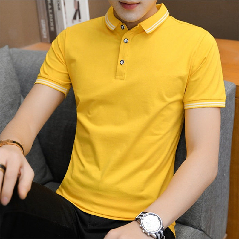 Polo Shirt Casual Short-Sleeved Youth Fashion Half-Sleeved Shirt