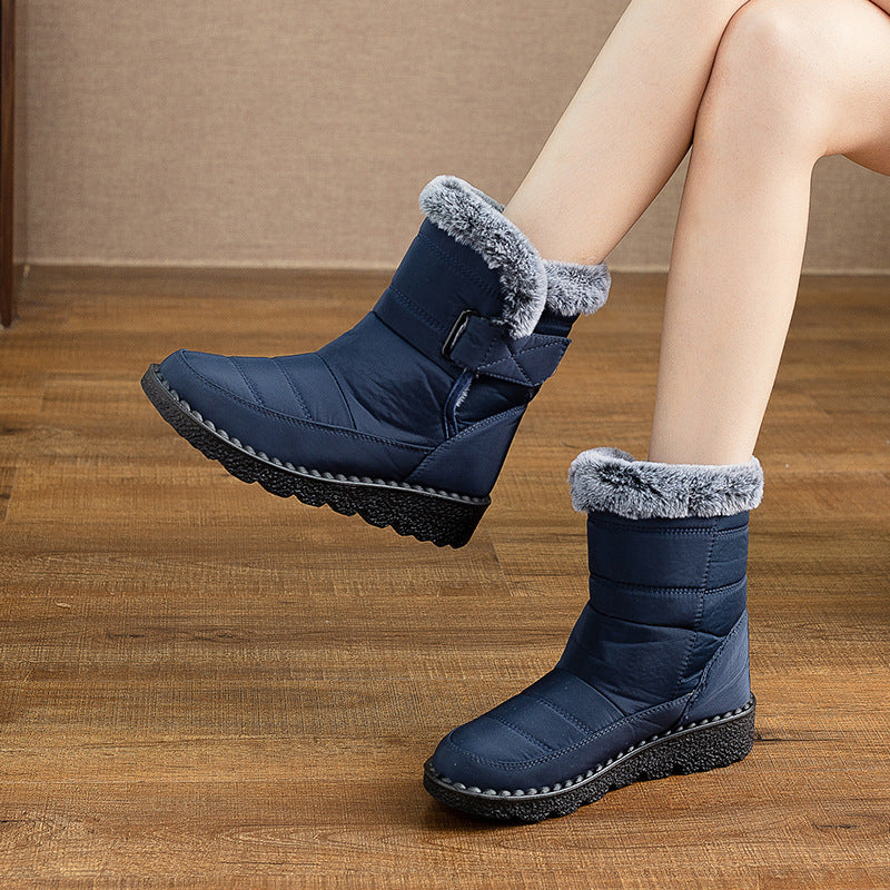 Snow Fleece-lined Thicker Thermal Cotton-padded Boots