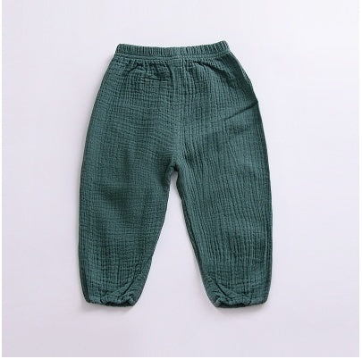 Children's cotton mosquito pants harem pants