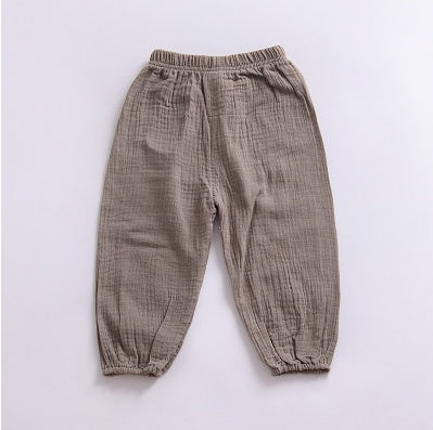 Children's cotton mosquito pants harem pants