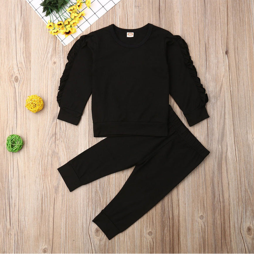 Newborn Baby Unisex Clothing Set Long Sleeve Sweatshirt Tops Pants Infant Kids 2Pcs Outfits Clothes Set Fall Clothes