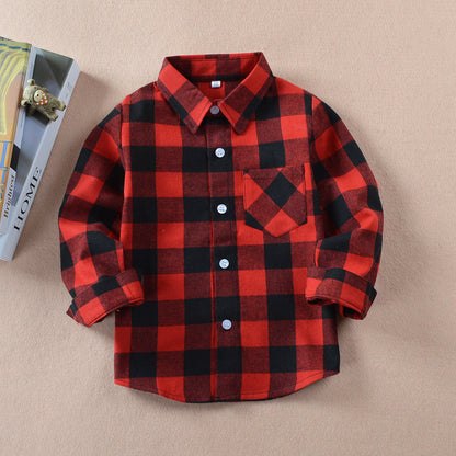 Boys Check OverShirt