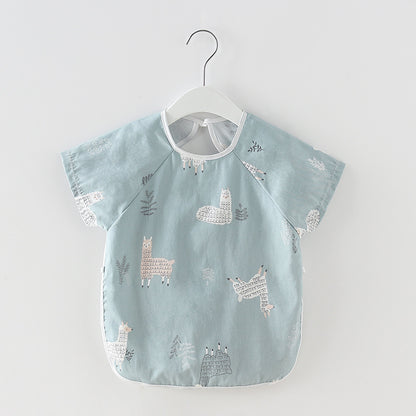 Baby Spring And Autumn Long Sleeve  Bib Apron