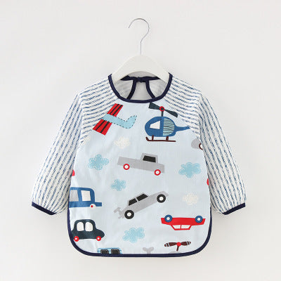 Baby Spring And Autumn Long Sleeve  Bib Apron