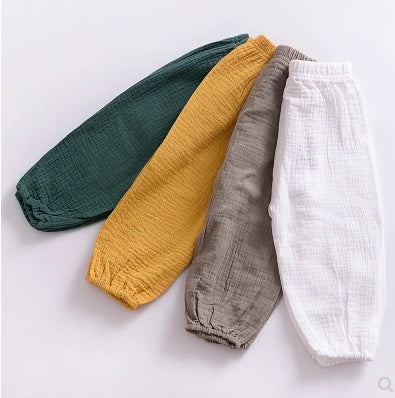 Children's cotton mosquito pants harem pants