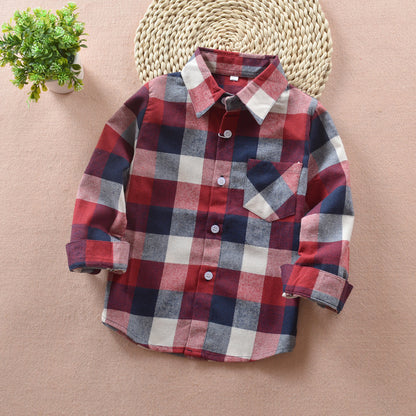 Boys Check OverShirt
