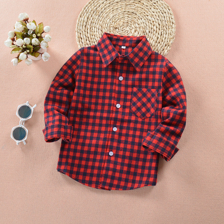 Boys Check OverShirt