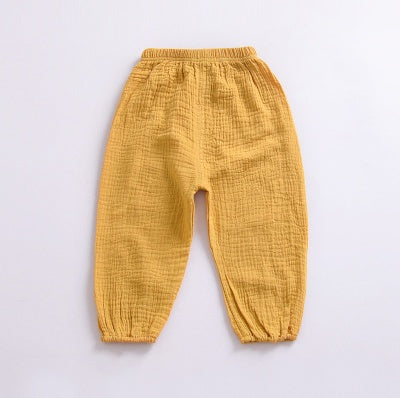 Children's cotton mosquito pants harem pants