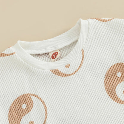 Baby One-piece Suit Knitted Long Sleeve