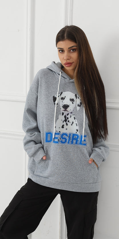 Youth & Women's Fashionable Casual Printed Long Sleeved Hoodies