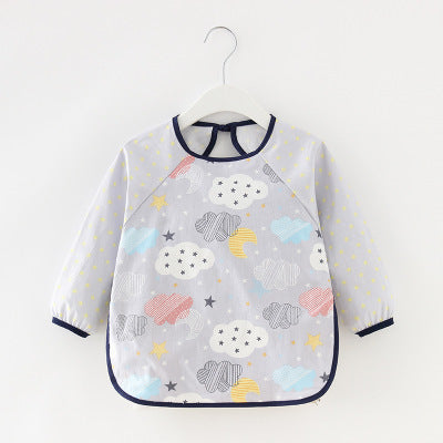 Baby Spring And Autumn Long Sleeve  Bib Apron
