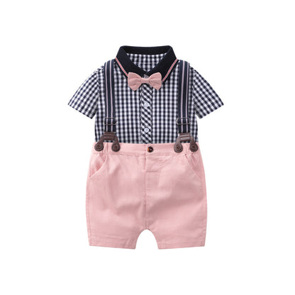 Baby Boy Suspender Suit