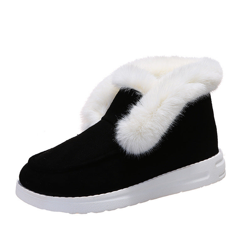 Snow Boots Warm Winter Plush Fur Ankle Boots