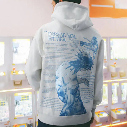 Boys & Men Casual Printed Hooded Sweater