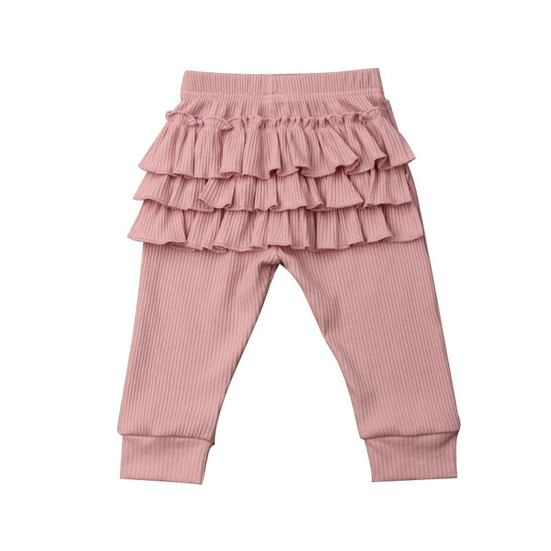 Baby Girls' Lace Pants Outer Leggings