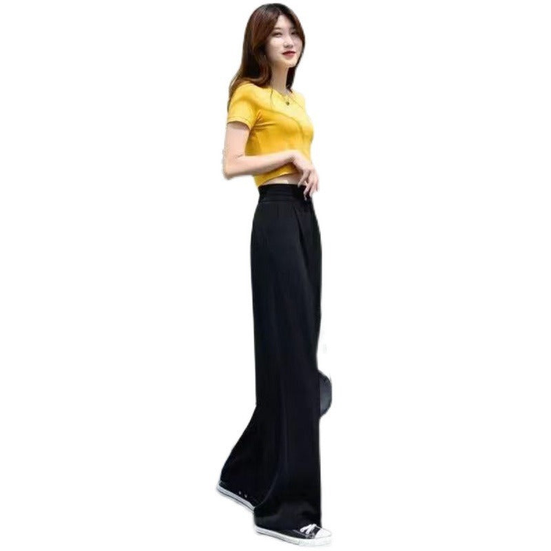 Youth Girls Chiffon Straight-Leg Pants
