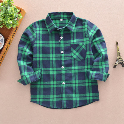 Boys Check OverShirt