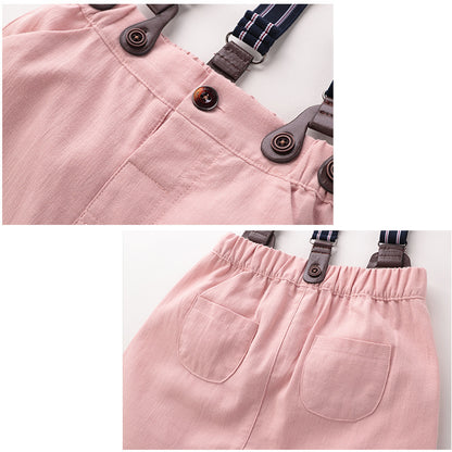 Baby Boy Suspender Suit