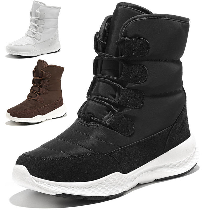 Girls Velvet Long Tube Snow Boots