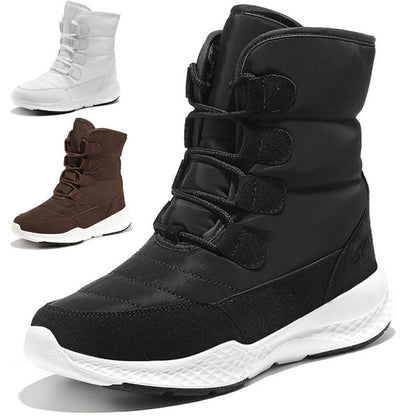 Girls Velvet Long Tube Snow Boots