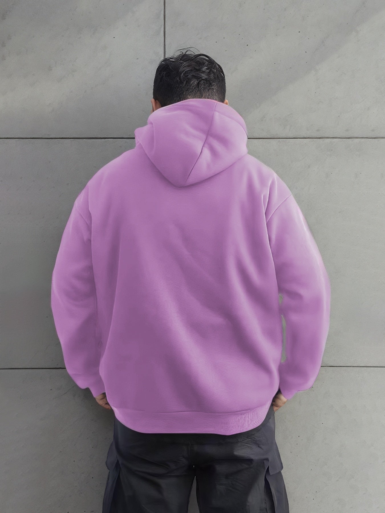 Girls & Boys Fashionable Solid Color Long Sleeved Printed Hoodie