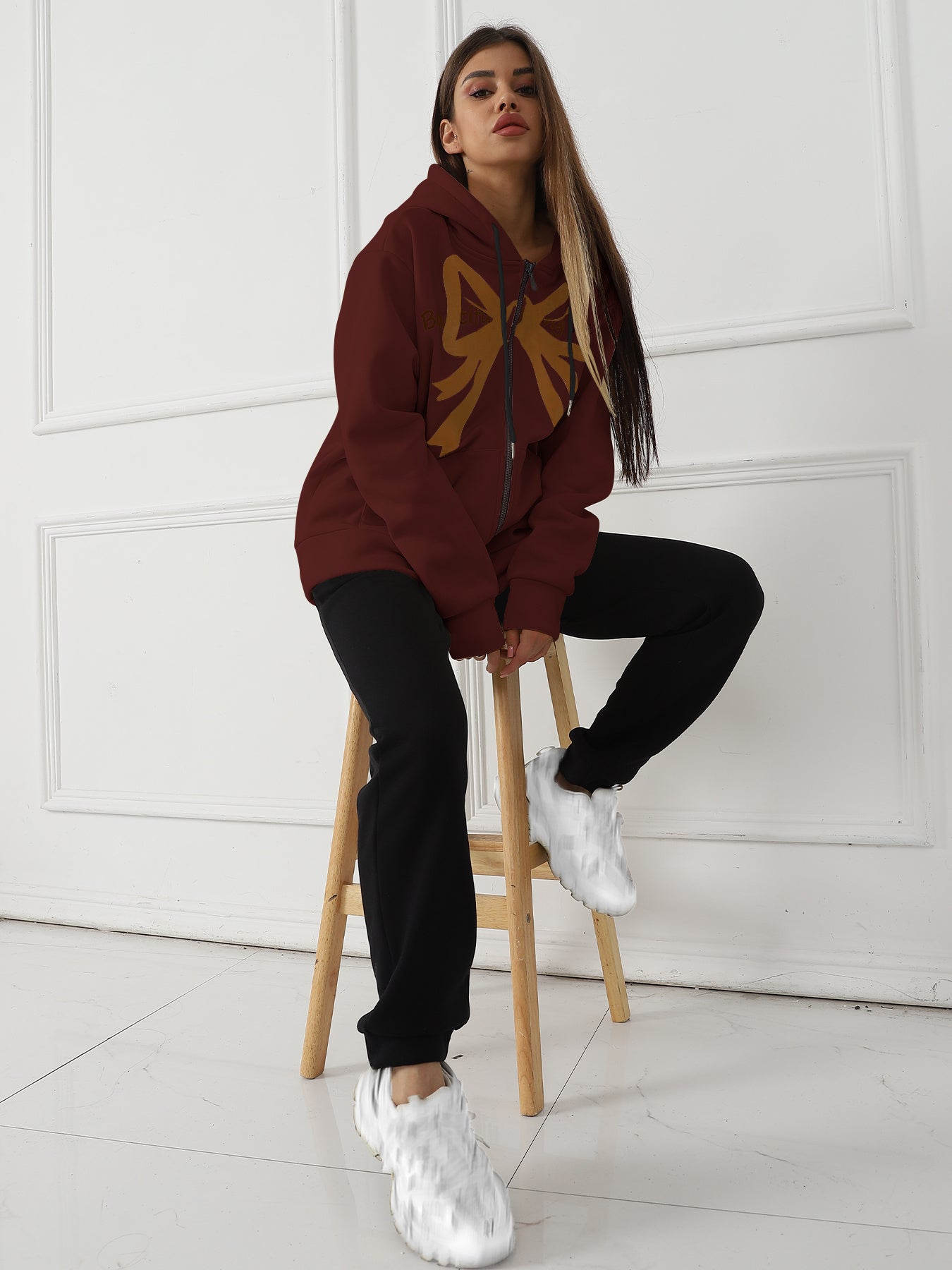 Youth & Women's Long Sleeved Hoodie