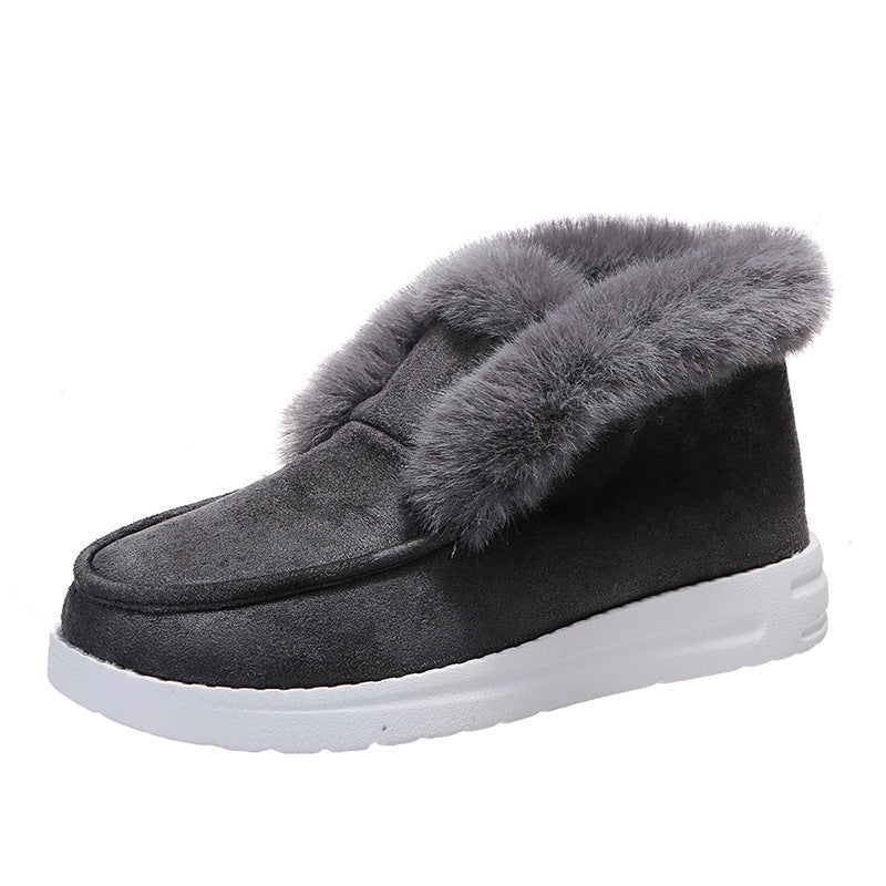 Snow Boots Warm Winter Plush Fur Ankle Boots