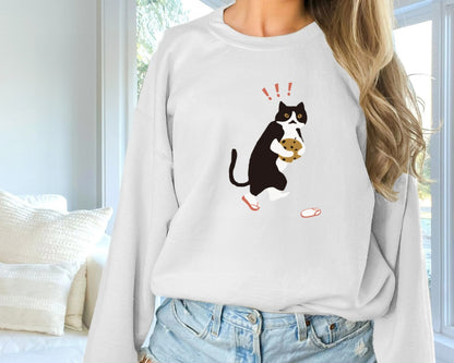 Youth & Women's Fashionable Solid Color Printed Long Sleeved Sweatshirt