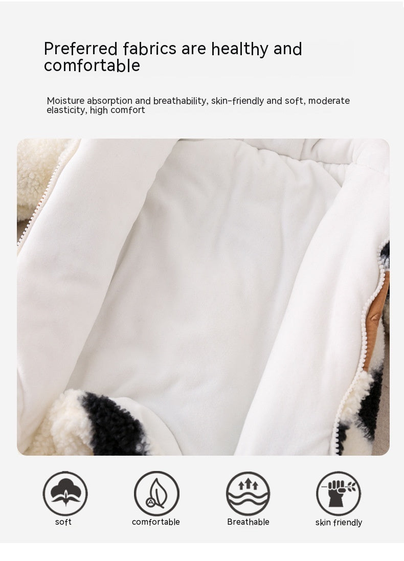 Winter Thickened Baby Jumpsuit Quilted