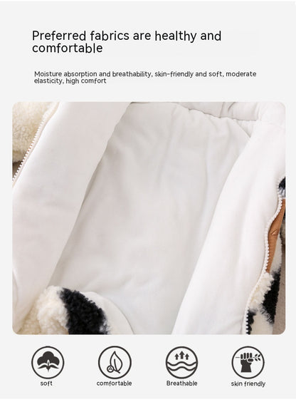 Winter Thickened Baby Jumpsuit Quilted