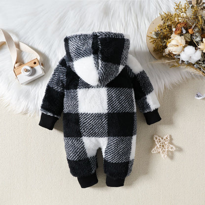 Baby Hooded One-piece Jumpsuit