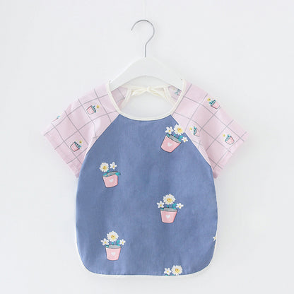 Baby Spring And Autumn Long Sleeve  Bib Apron