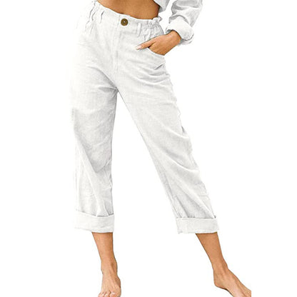 Youth & Women's Joggers Pants Fashion High Waist Casual Pants With Pockets