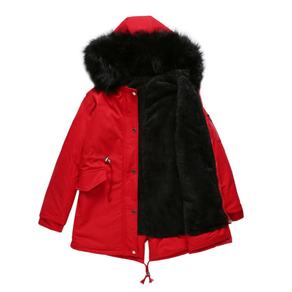 Youth Parka Cotton-padded Mid-length Hooded Jacket